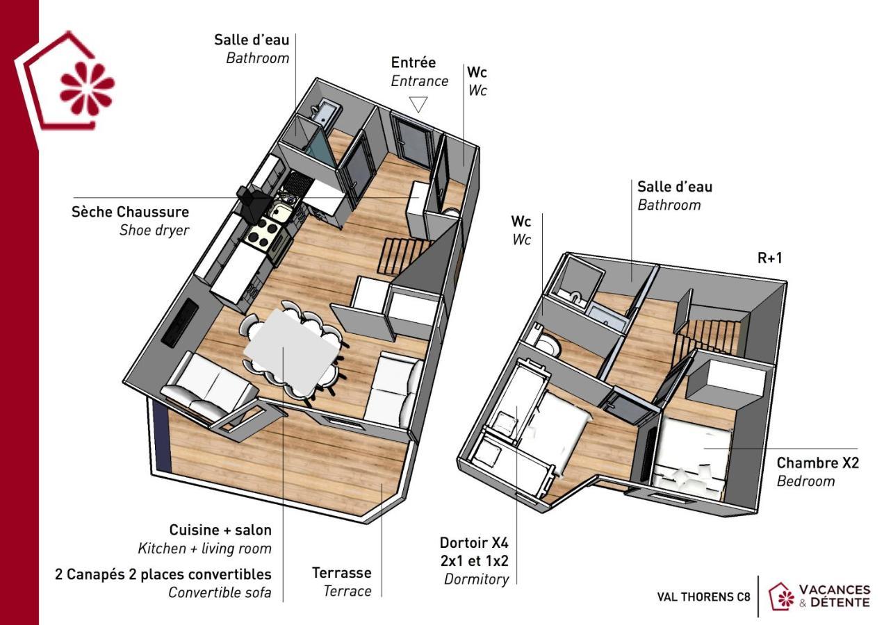 Nazca C8 Apartment Val Thorens Bagian luar foto